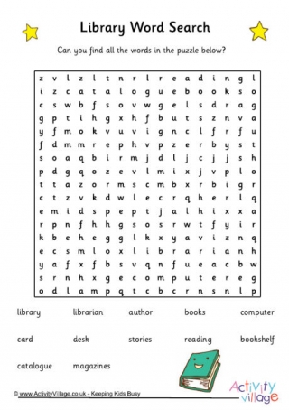 Library Word Search