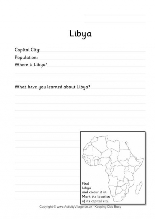 Libya Worksheet