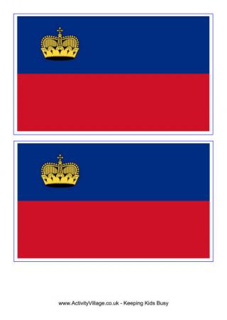 Liechtenstein Flag Printable