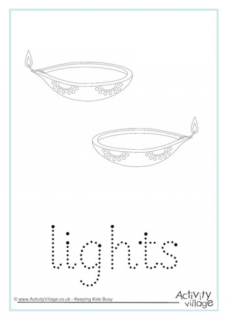 Lights Word Tracing