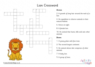 Lion Crossword