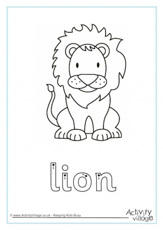 Lion Finger Tracing