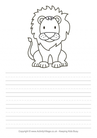 Lion Story Paper