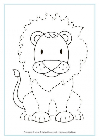 Lion Tracing Page
