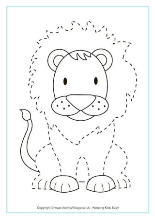 Lion Tracing Page