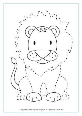 Lion Tracing Page