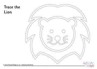 Lion Tracing Page