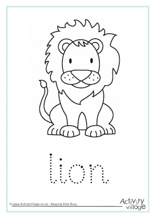 Lion Word Tracing