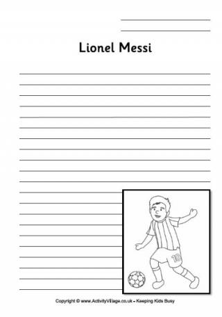 Lionel Messi Writing Page