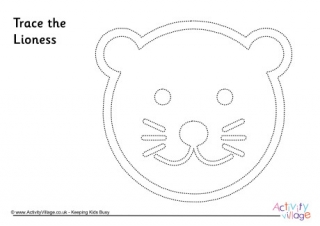 Lioness Tracing Page