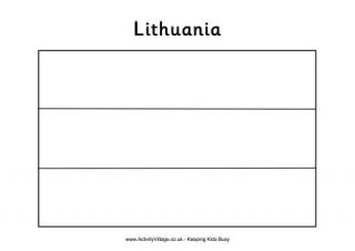 Lithuania Colouring Flag