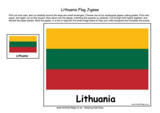 Lithuania Flag Jigsaw