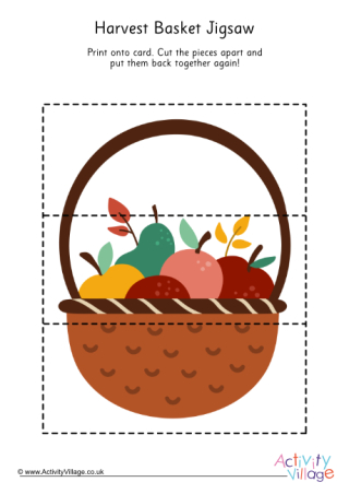 Little Harvest Basket Jigsaw