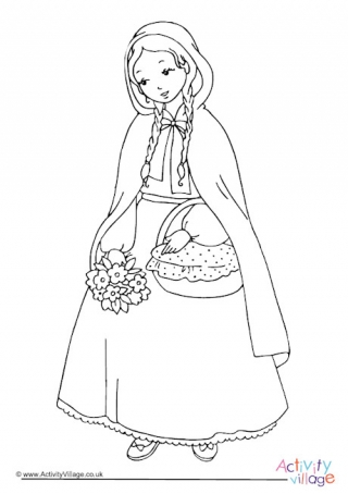 Little Red Riding Hood Colouring Pages