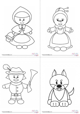 Little Red Riding Hood Colouring Pages 2