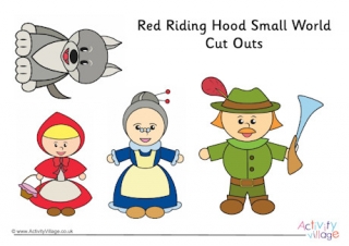Little Red Riding Hood Small World Cut Outs