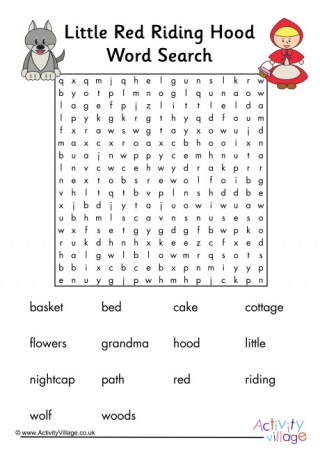 Little Red Riding Hood Word Search