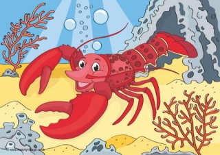 Lobster Scene Poster