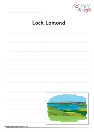 Loch Lomond Writing Page