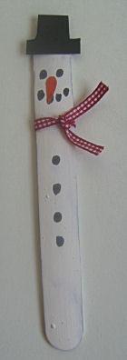 Lolly Stick Snowman