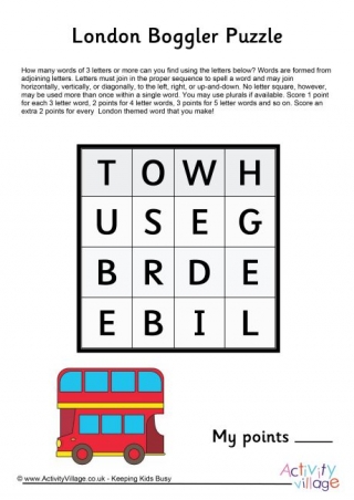 London Boggler Puzzle