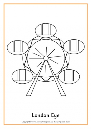 London Eye Colouring  - Page 2