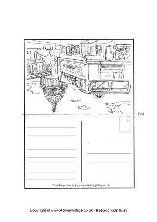 london black cab postcard postcard for kids