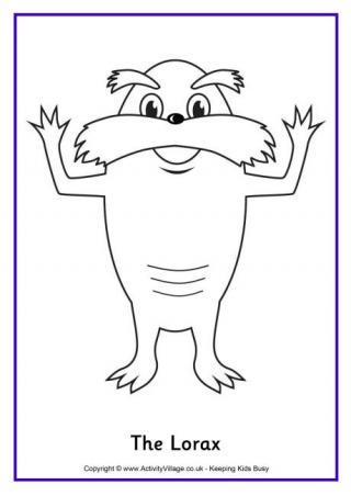 Lorax Colouring Page