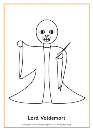 Lord Voldemort Colouring Page