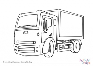 Lorry Colouring Page