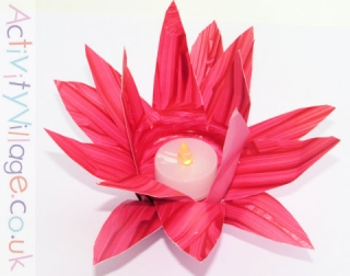 Lotus Flower Paper Cup Lantern