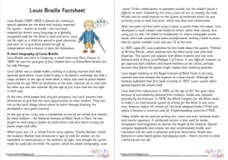 Louis Braille Factsheet
