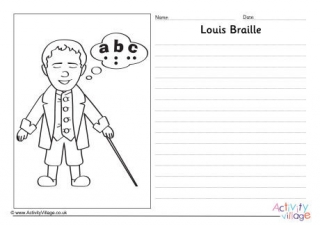 Louis Braille Story Paper
