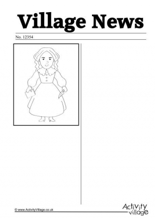Louisa May Alcott Newspaper Writing Prompt