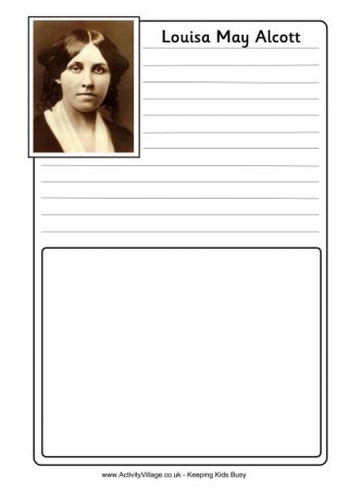 Louisa May Alcott Notebooking Page