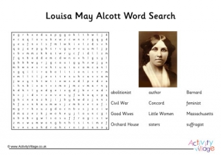 Louisa May Alcott Word Search