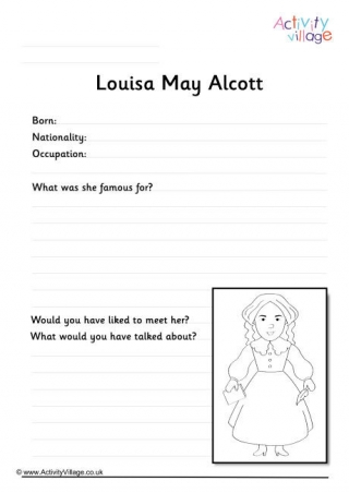 Louisa May Alcott Worksheet