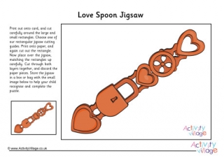 Love Spoon Printable Jigsaw