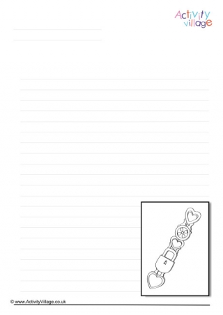 Love Spoon Writing Page
