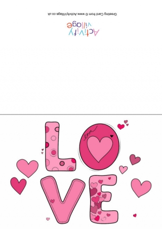 Love Word Card