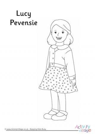 Lucy Pevensie Colouring Page