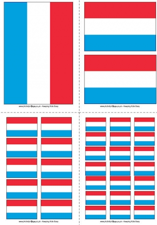 Luxembourg Flag Printable