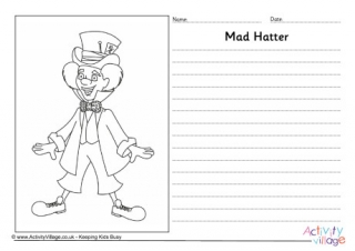 Mad Hatter Story Paper