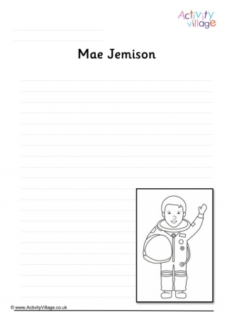 Mae Jemison Writing Page