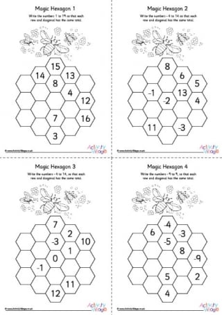 Magic Hexagons Pack 1