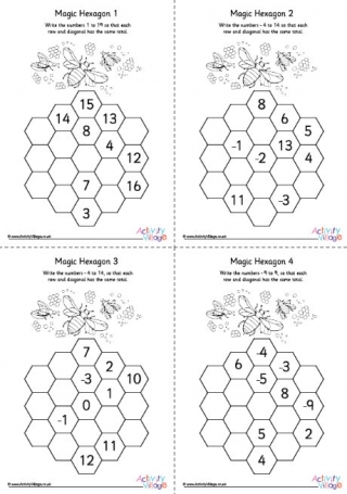 Magic Hexagons Pack 1