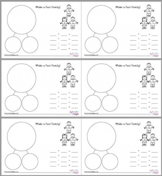 Make a Fact Family Mats 11 to 20