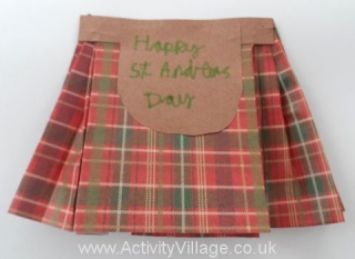 Make a Scottish Kilt Card