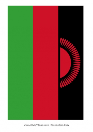 Malawi Flag Printable