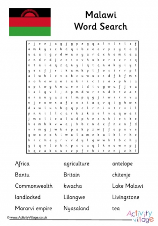 Malawi Word Search